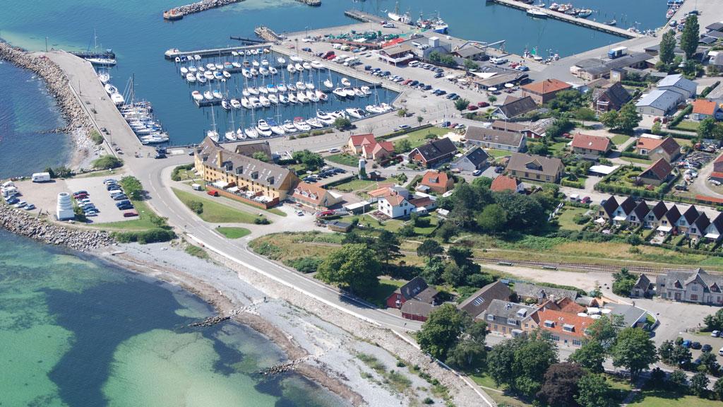 Rødvig Havn (luftfoto fra visitstevns.dk)